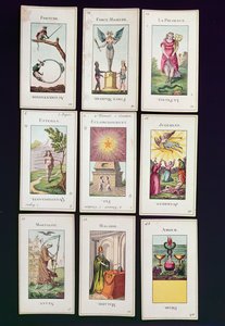 Etteilla Tarot cards by French School