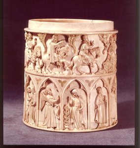 Eucharist pot depicting the Magi and the Annunciation, from Citeaux by French School
