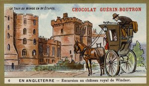 Excursion to the royal castle of Windsor, England by French School