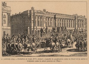 Execution of King Louis XVI of France, Paris, French Revolution, 21 January 1793