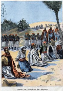 Execution of spies in southern Algeria by the French colonial army in Le Petit Parisien by French School