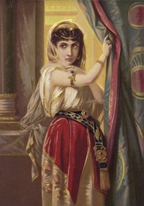 Exotic Girl, Wearing Gold Jewelry by French School