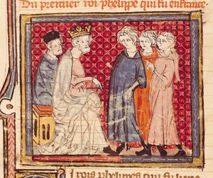 King Philippe I (1053-1108), Grandes Chroniques de France, 1375-79