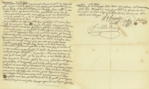 Facsimile of the Will of Marie Antoinette by French School