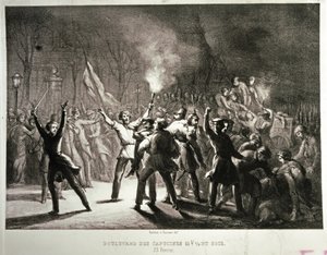 February Revolution 1848 (lithograph)