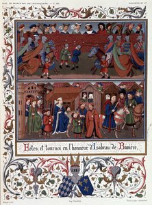 Festivals and Tournament in Honour of Isabeau (Isabelle, Elisabeth) of Bavaria (1371-1435) by French School