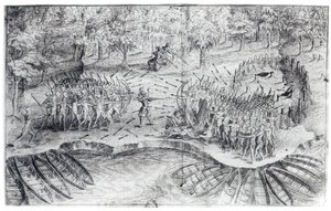 Fighting of Hurons, from 