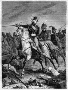 First empire: the charge of Jean Baptiste Bessieres (1768-1813), Duke of Istria by French School