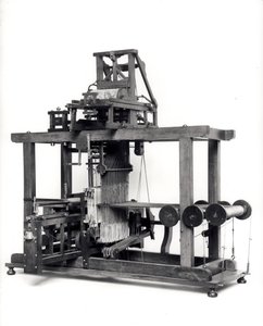 First fully automated loom invented by Jacques de Vaucanson (1709-82) c.1745 by French School
