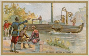 First steamboat by French School