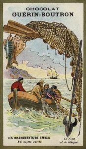 Fishing Net and Harpoon by French School