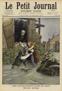 Floods in the Midi, France, 1897 by French School