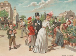 Flower Market by French School