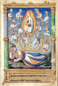 The Tree of Jesse, from Heures a lUsage de Rome (fol.11r) by French School