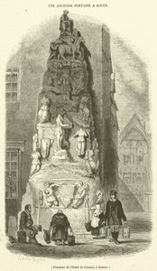 Fountain of the Hotel de Lisieux, Rouen by French School