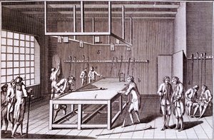 Form of Billiards played in France, mid 18th century