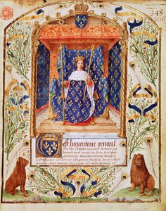 Frontispiece to an Inventory of the Treasure Belonging to Charles V of France, 1379 by French School