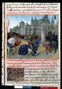 Taking of Tours by Philippe Auguste, King of France in 1202