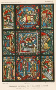 Fragment of Stained Glass Painted by the Order of Suger by French School