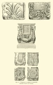Fragments of Sculpture and Funerary Monuments Found on Rue Vivienne