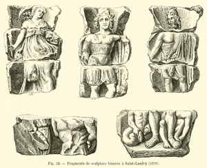 Fragments of Sculpture Found at Saint-Landry