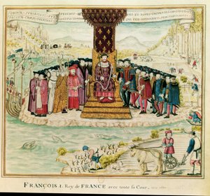 Francis I surrounded by his court, c.1630