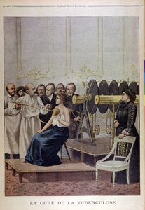 Francisque Crotte Treating a Patient with Tuberculosis using Electricity by French School