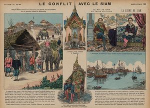 Franco-Siamese War, 1893 by French School