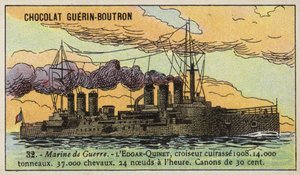 French armoured cruiser Edgar Quinet by French School