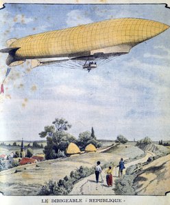 French Military Airship La Republique on Her Maiden Flight from Paris to Compiegne