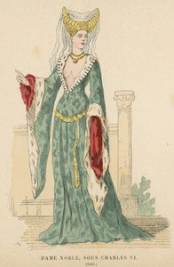 French Noblewoman of the Reign of Charles VI, 1380 by French School