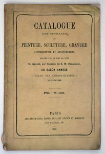 Front Cover of the Catalogue for the Salon des Refuses, 1863 by French School