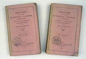 Front Covers of Two French Salon Catalogues Given to Mr and Mrs Bowes, 1868 by French School