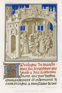 Frontispiece in Grisaille of a Manuscript by French School