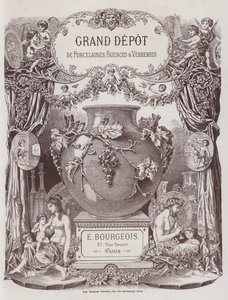 Frontispiece to the Catalogue of the Grand Depot of Porcelains, Faiences and Glassware by French School
