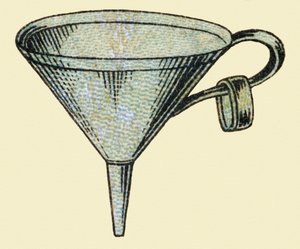 Funnel. Engraving in "ABC indechirable on varnished canvas". Late 19th century by French School