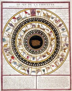 Game of the owl, image of Epinal from the 19th century