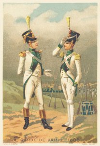 Garde de de Paris in 1808 (Unit responsible for the maintenance of order in Paris, created in 1802 and dissolved in 1812)