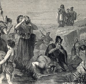 Gedeon (Gideon) Calls by God to Defeat the Madianites Chooses His Soldiers from Among Those Who Drink While Carrying Water to Their Mouth