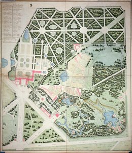 General plan of the parks of the two Trianon Palaces, Versailles