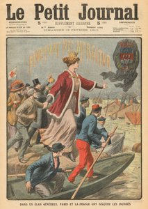 Generosity of the City of Paris and France in rescuing the victims of the floods, illustration from 