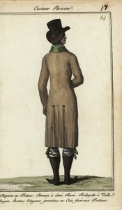 Gentleman in long riding coat