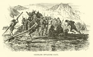 Germans Invading Gaul by French School