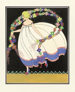 Girl Dancing with a Double Garland, 1920