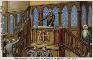 Gladstone Defending His Policy for Irish Home Rule in the House of Commons by French School