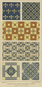 Glazed Earthenware and Faience Tiles, 13th, 15th and 16th Century by French School
