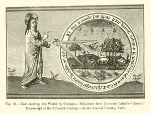 God creating the World by Compass by French School