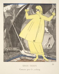 Rough Weather, from a Collection of Fashion Plates by French School