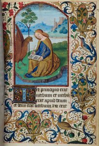 St John the Evangelist (from Book of Hours, Use of Paris, mid-15th century) by French School
