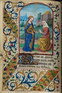 The Visitation, from Book of Hours, Use of Paris
